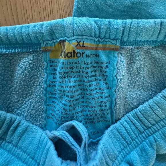Aviator Nation bright blue joggers in XL - Picture 3 of 4